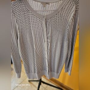 Halogen button up light weight cardigan SZ medium